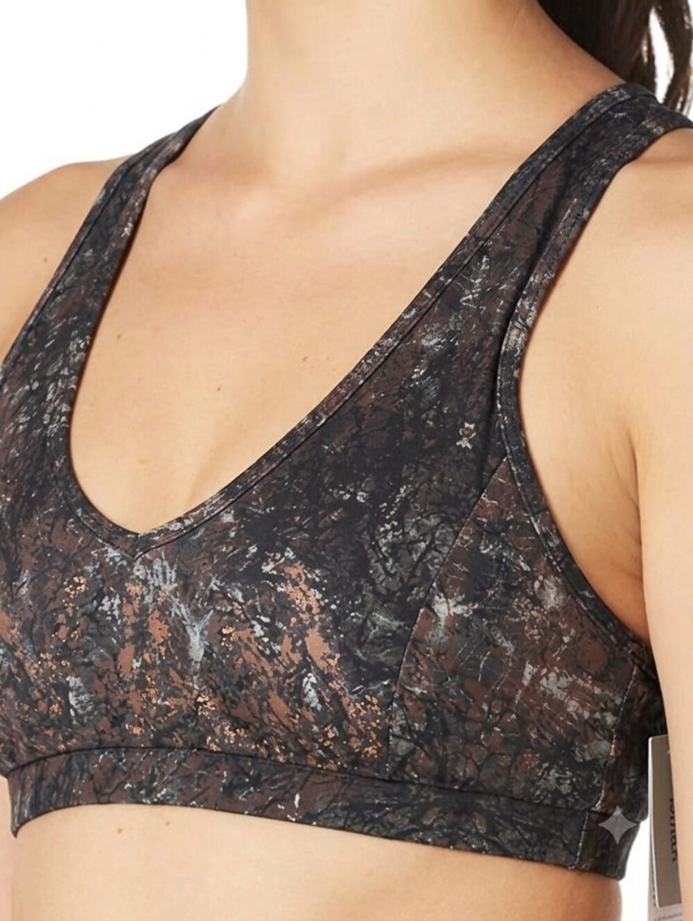 NUX Tempo Sports Bra In Camo Colors Size Small